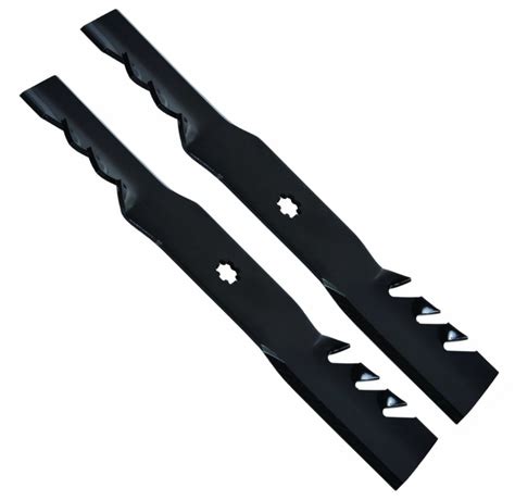 Gator Blades feature teeth on the back side of the . . John deere 42 mulching blades